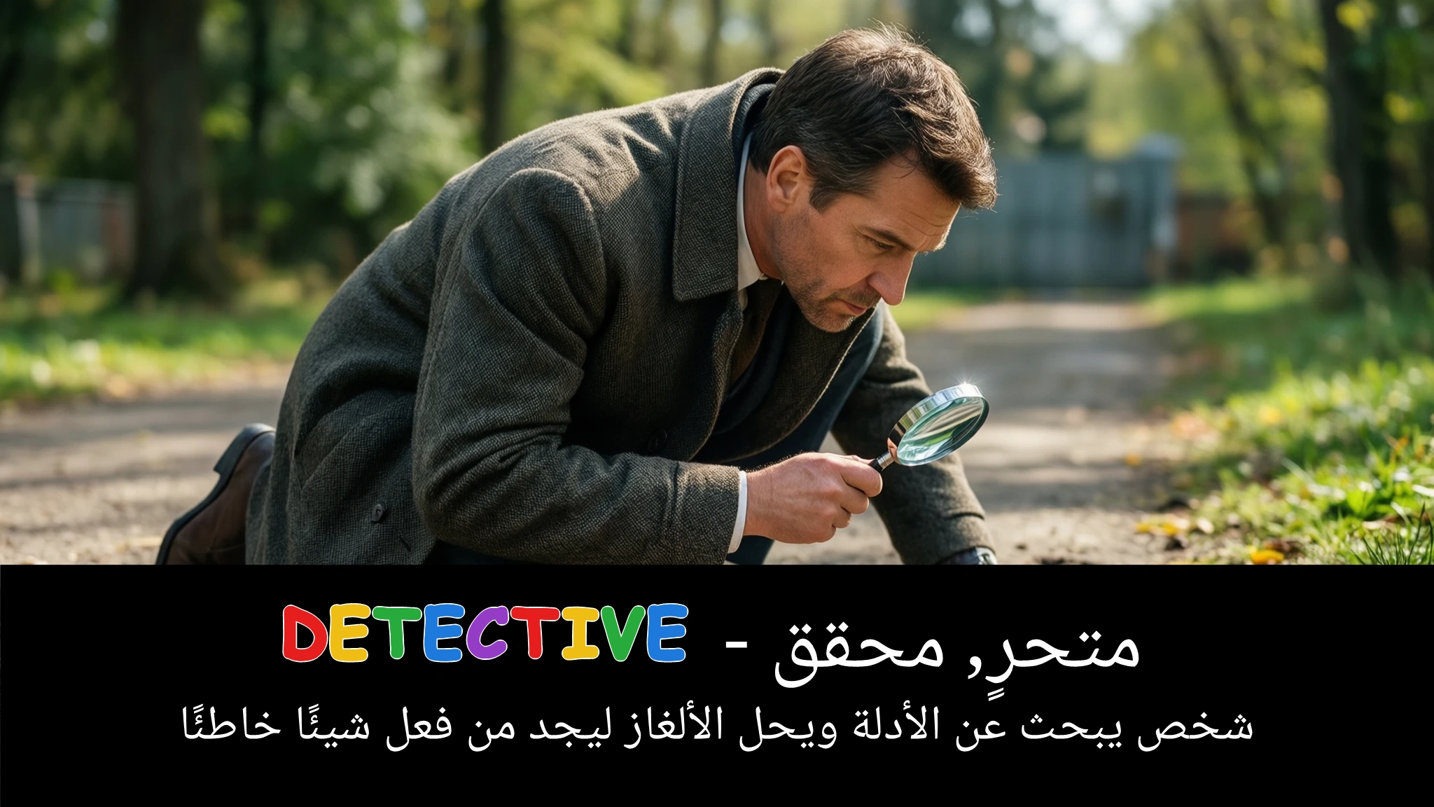Arabic Illustration for detective